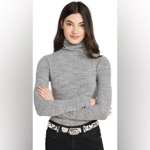 Madewell Gray Turtleneck Bodysuit